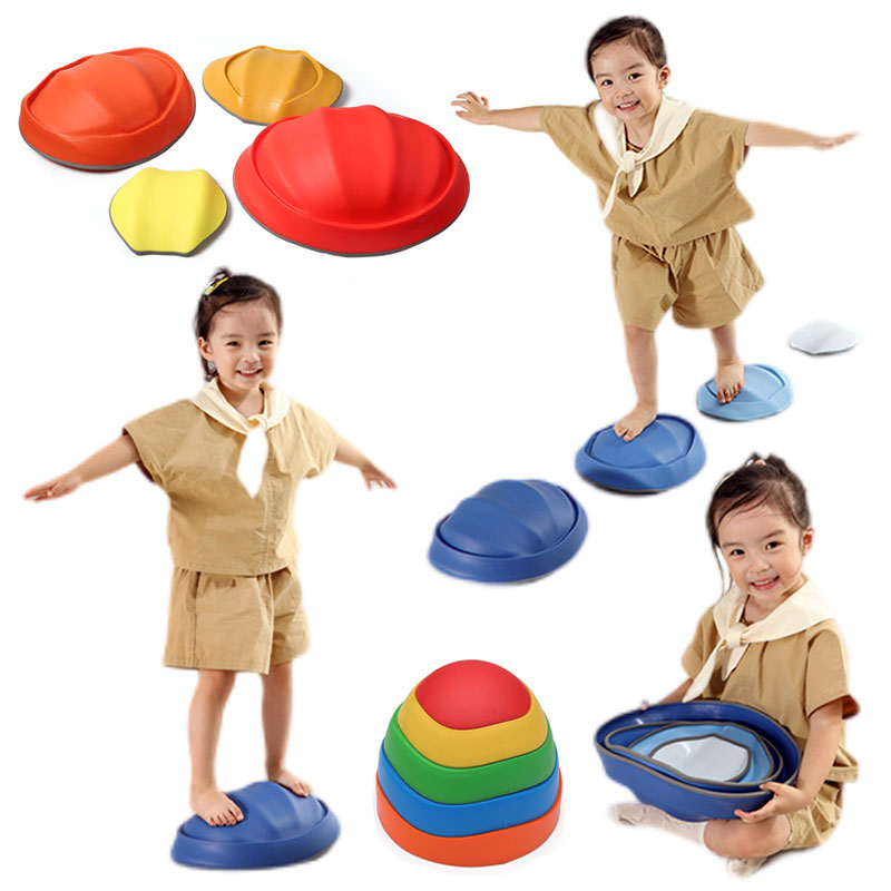 Kids Outdoor Equipment - Balance Stepping Stones Kids Non-Slip Textured