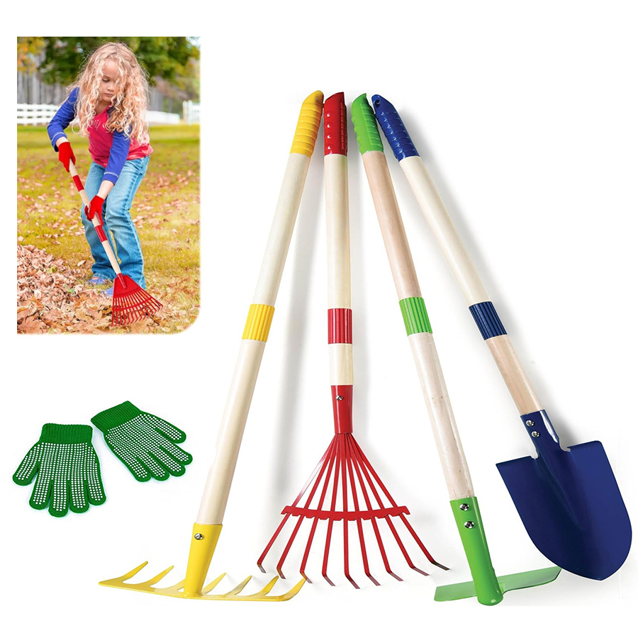 Kids Outdoor Fort Building Kit - 1/4/6pcs Kids Gardening Tools Set Outdoor