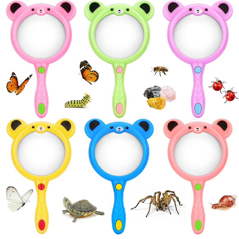 Cartoon Cute Hand Lens Magnifi - Kids Outdoor Nature Toys 评论和价格