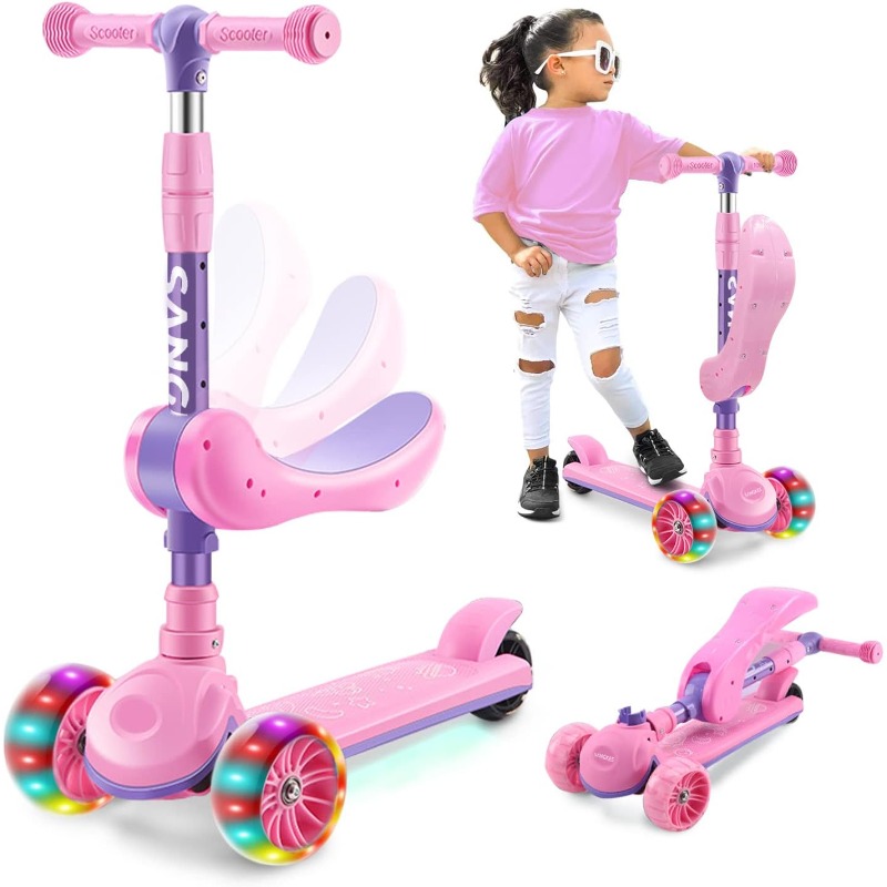 2-in-1 Kids Kick Scooter with  - Kids Outdoor Ride On 评论和价格