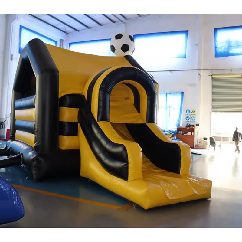 Black Yellow Football Theme In - Kids Outdoor Jump House 评论和价格
