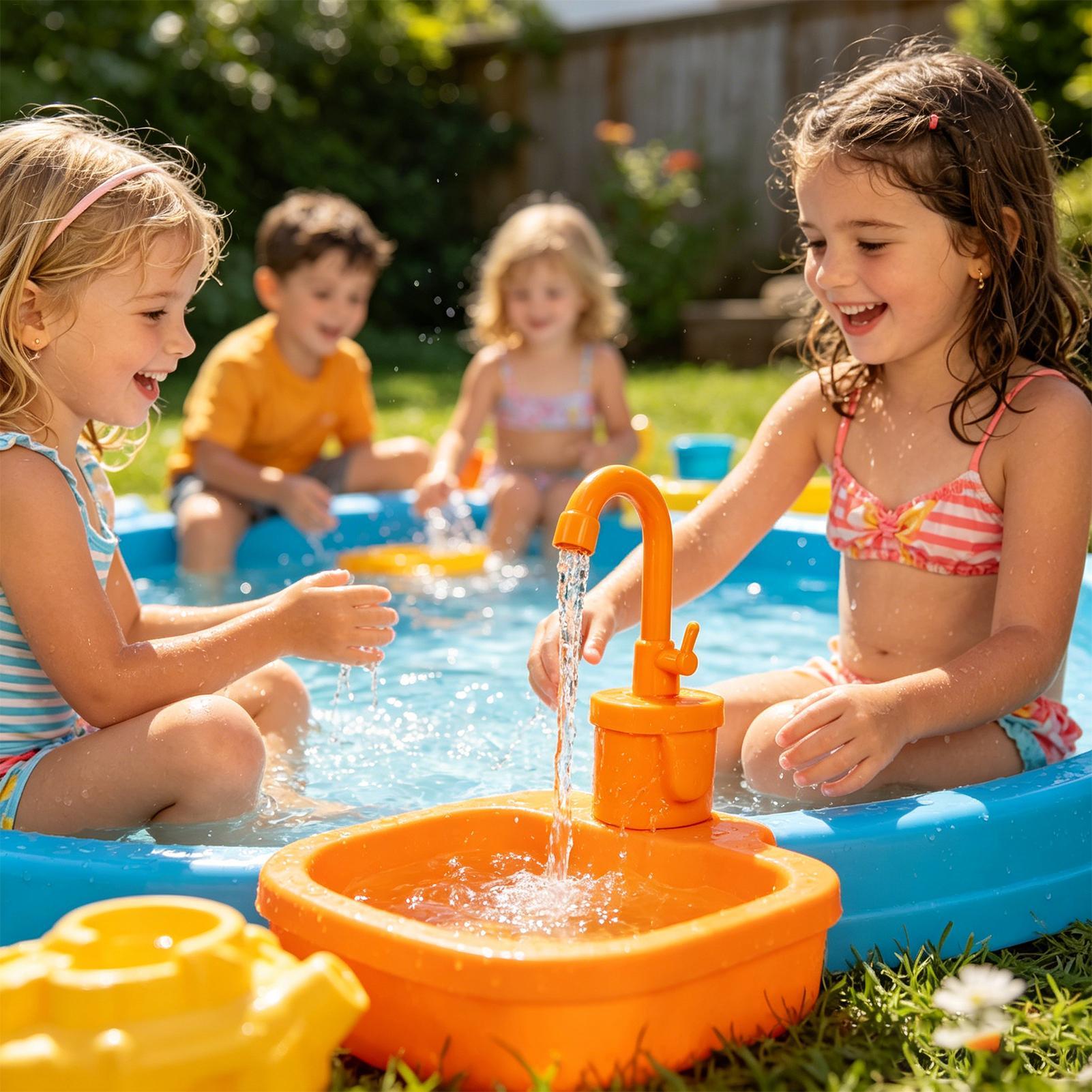 Electric Kids Toy Faucet with  - Kids Outdoor Sink 评论和价格