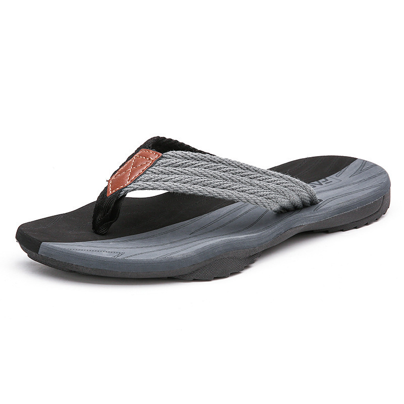 Men's Woven Striped Flip-flops - Kids Outdoor Equipment 评论和价格