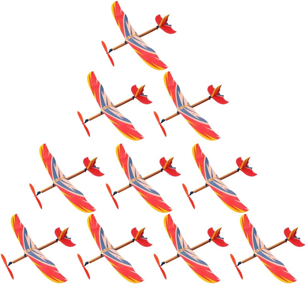 10PCS Airplane Model Rubber Ba - Kids Outdoor Equipment 评论和价格