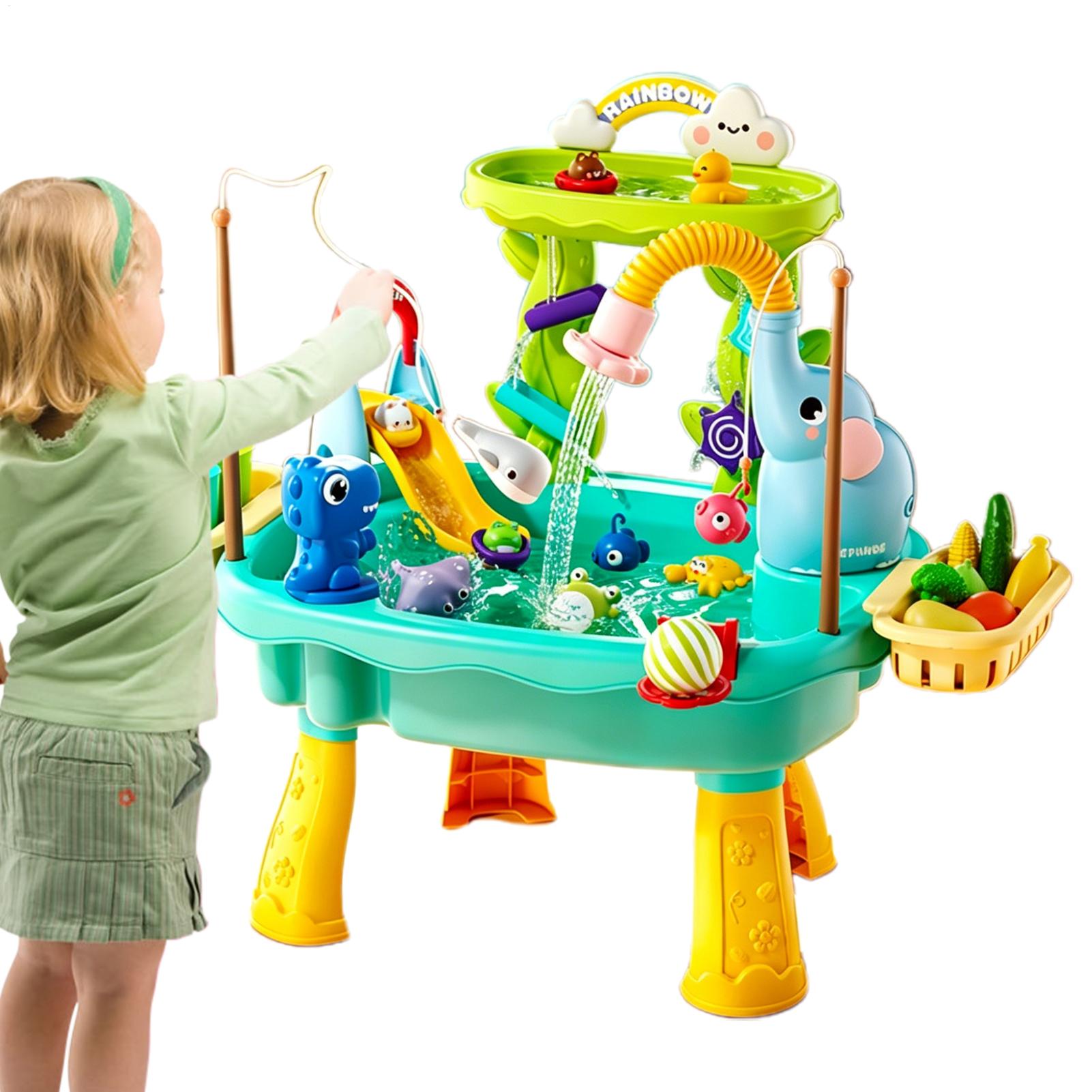Kids Toddler Water Table Kitch - Kids Outdoor Sink 评论和价格