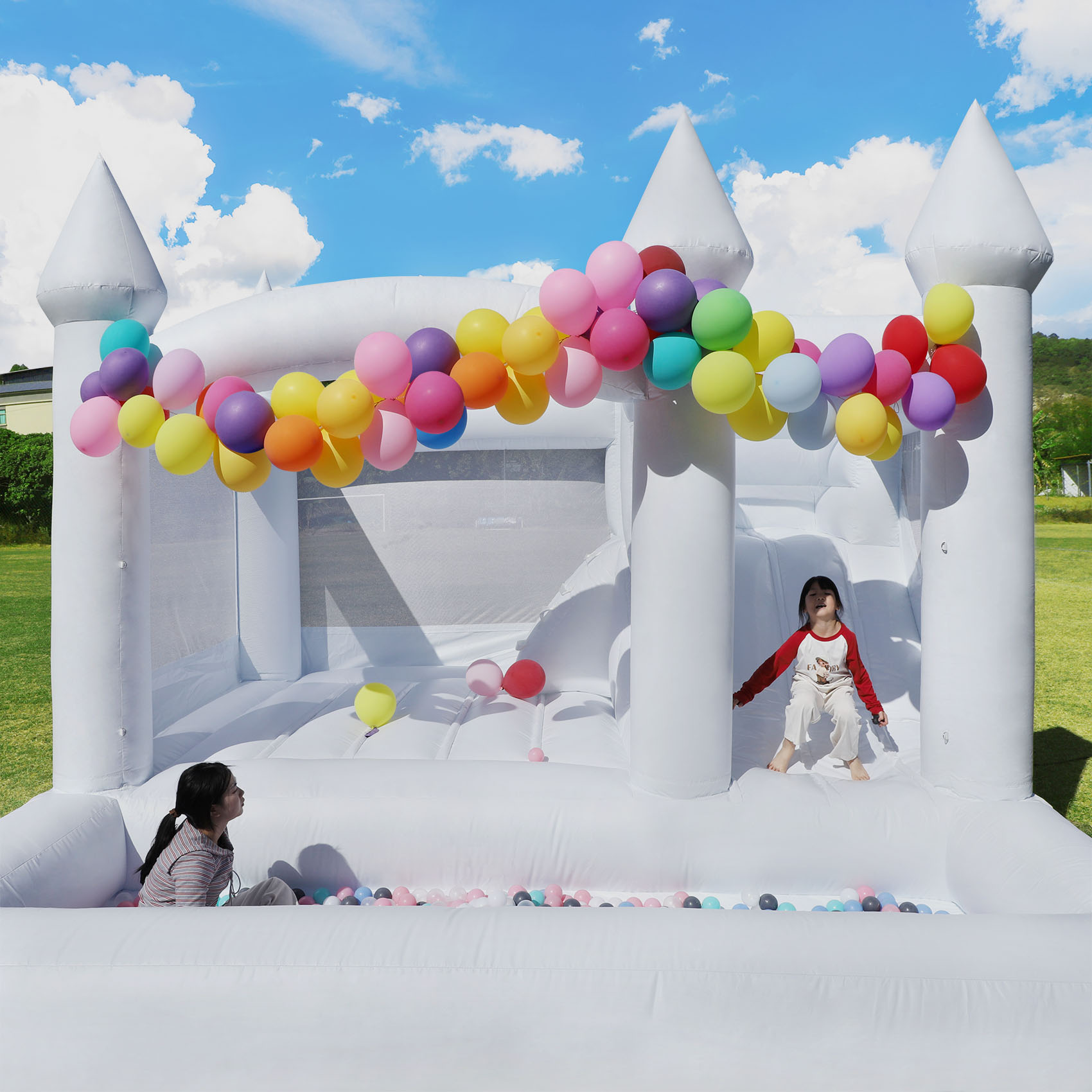 Bouncy Castle Bounce Houses Ju - Kids Outdoor Jump House 评论和价格
