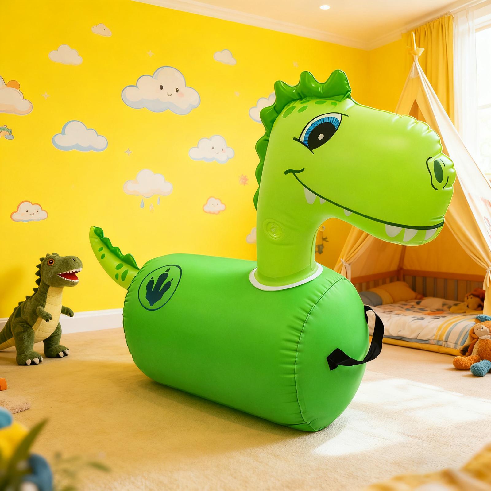 Kid Bouncy Dinosaur Toy Ride o - Kids Outdoor Ride On 评论和价格