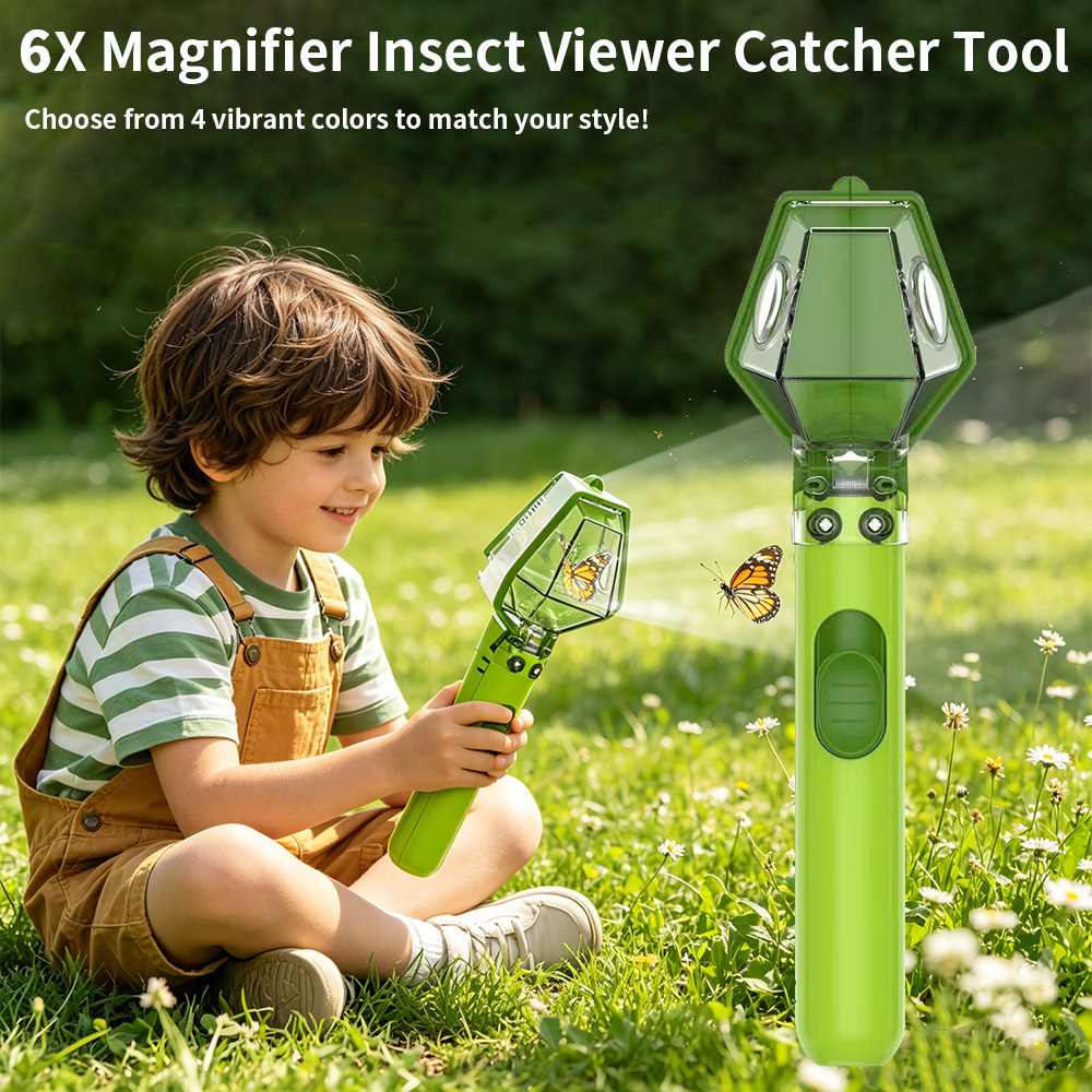 6X Magnifier Kids Bug Catcher, - Kids Outdoor Nature Toys 评论和价格